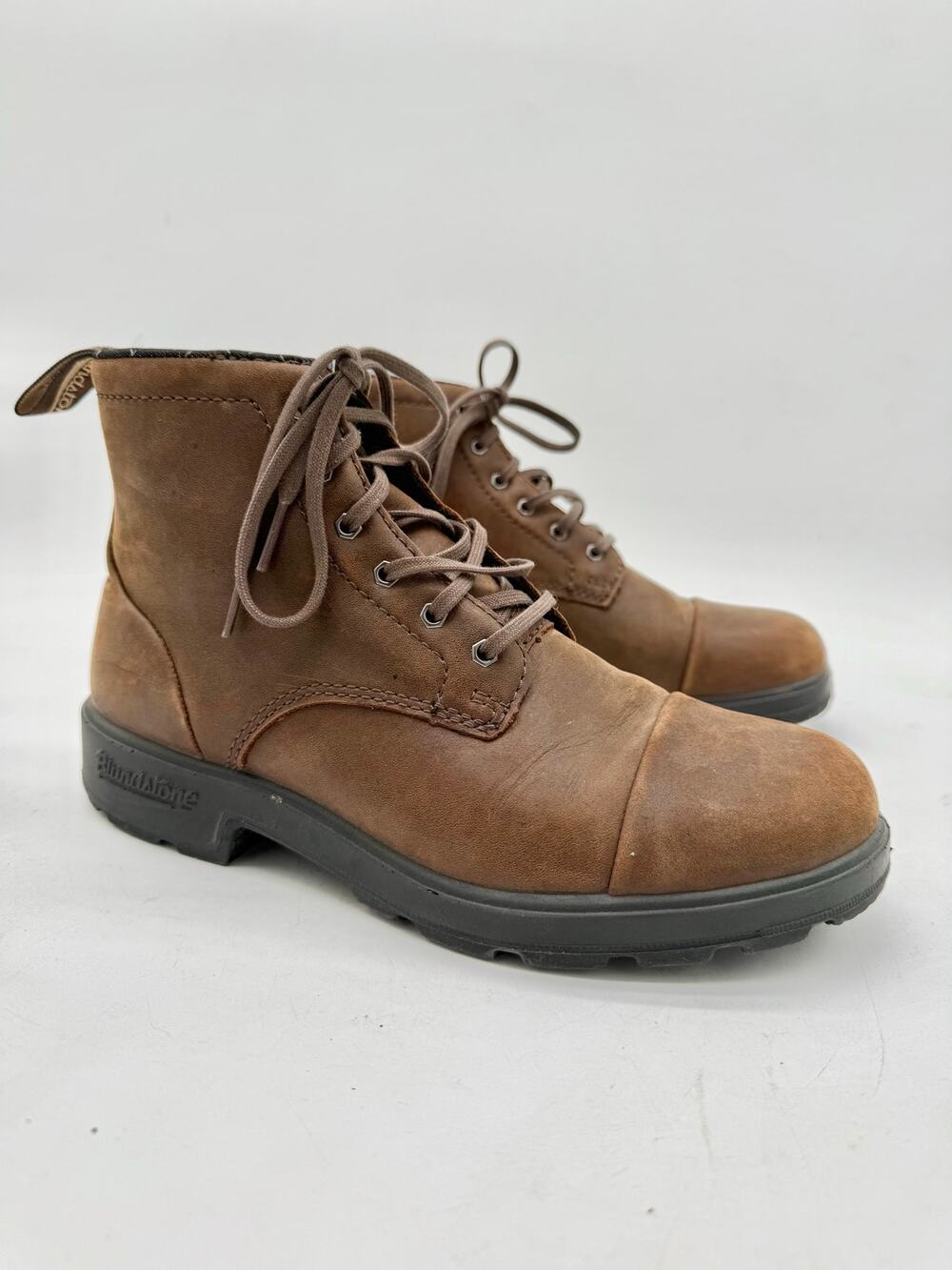 Blundstone 1930 Rustic Brown Leather Lace Up Boots Women’s Size 7.5